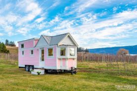 pink Victorian tiny house