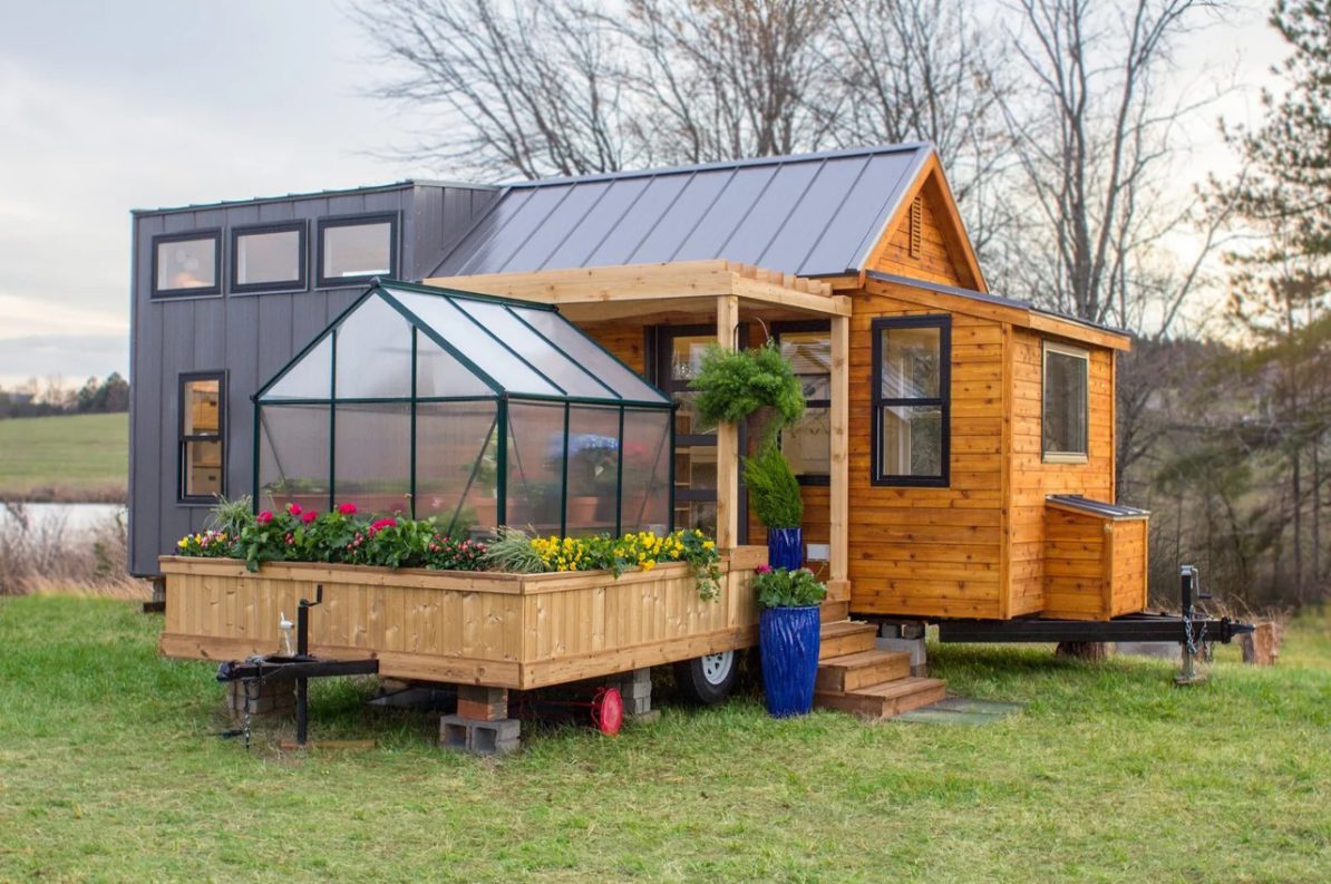 Tiny house with addition