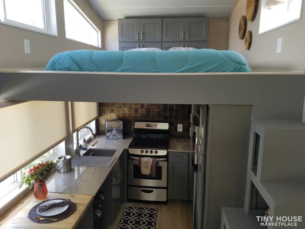 kitchen and master loft view