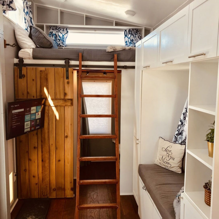 expedition interior view facing bathroom